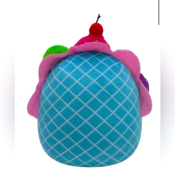 NWT SQUISHMALLOW Bertie the waffle Blue with colorful ice cream sprinkles - Picture 2 of 4